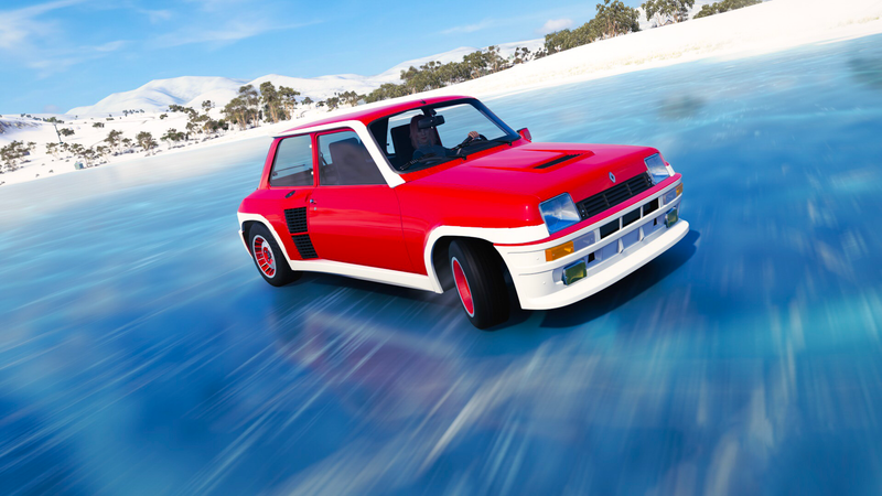 The Renault 5 Turbo is the official car of Christmas, because Santa beard.